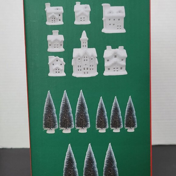 Ceramic LED Village 16PC Set New - Picture 4 of 7